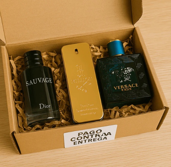 COMBO DE PERFUMES: SAUVAGE, ONE MILLION Y VERSACE EROS 🔥